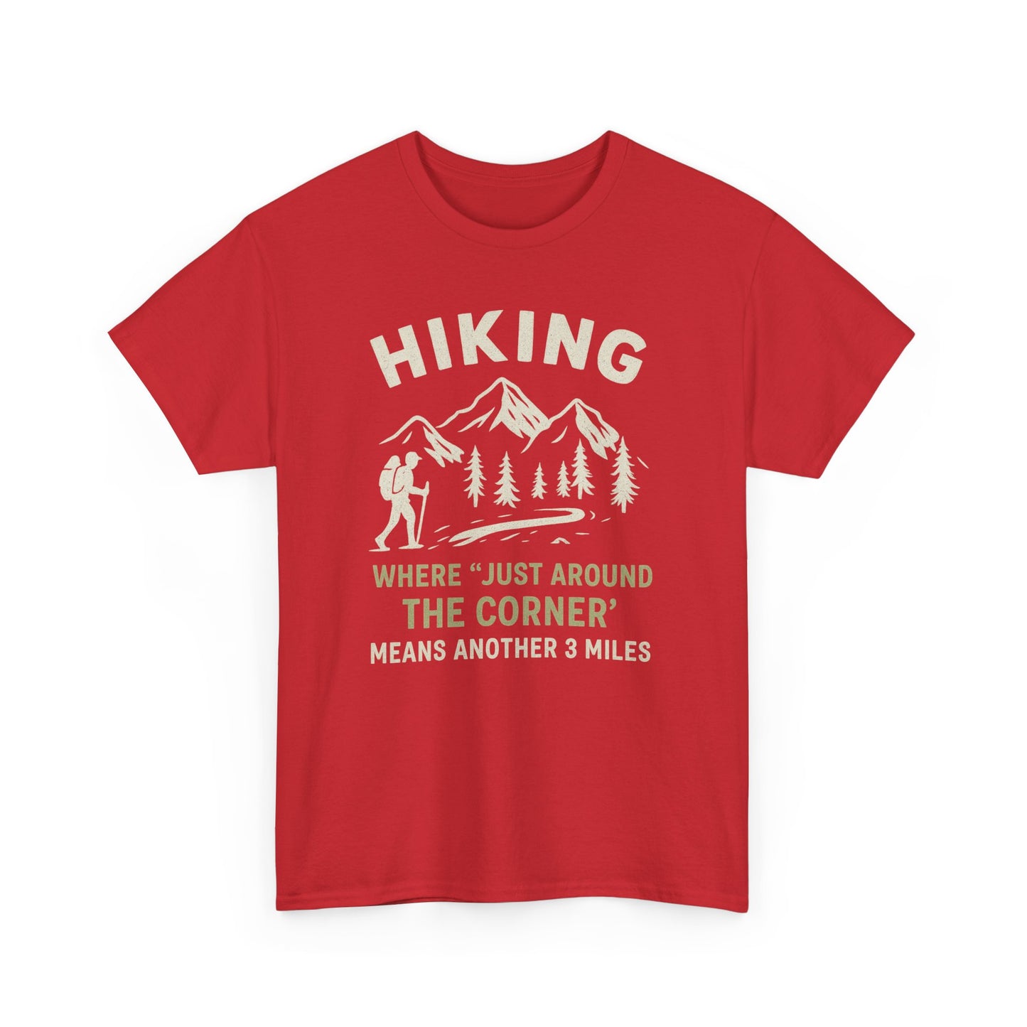 Unisex Heavy Cotton Adventure Tee – Outdoor Hiking Shirt, Sustainable Eco-Friendly T-Shirt for Nature Lovers & Everyday Wear