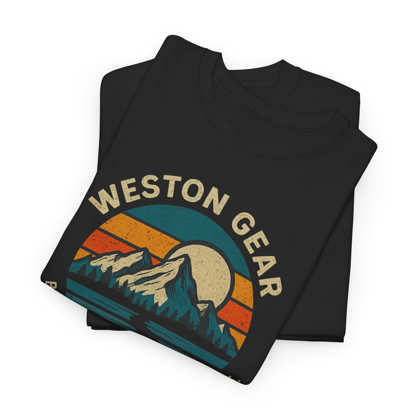 Mountain Sunset Graphic T-Shirt – Vintage Style Outdoor Tee, Hiking & Camping Apparel