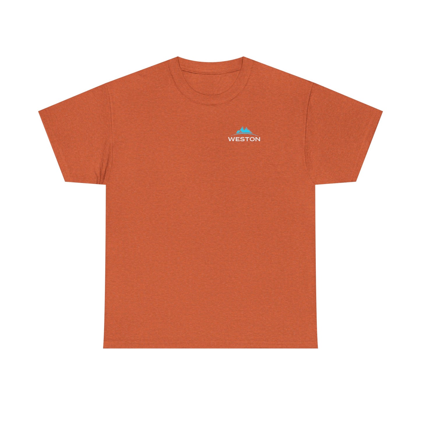 Weston Outdoor Gear Small Modern Logo Tee | Unisex Heavy Cotton T-Shirt | Durable Hiking Shirt | Adventure-Ready Outdoor Tee | Nature Gift