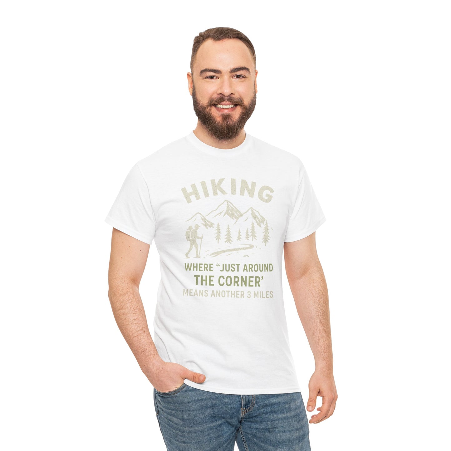 Unisex Heavy Cotton Adventure Tee – Outdoor Hiking Shirt, Sustainable Eco-Friendly T-Shirt for Nature Lovers & Everyday Wear