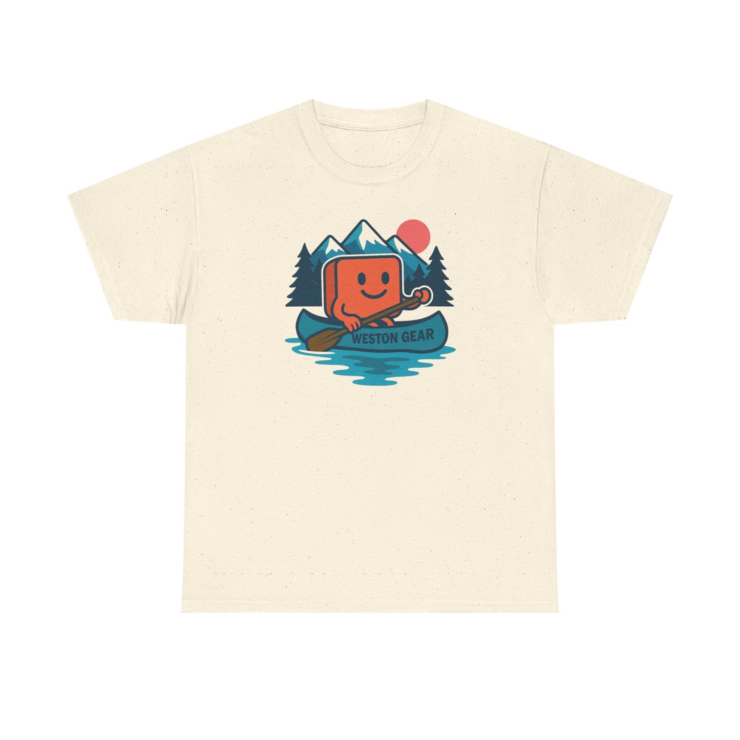 Weston Gear Canoe T-Shirt – Retro Outdoor Adventure Tee | Unisex Hiking & Camping Shirt | Nature Lover Gift Apparel