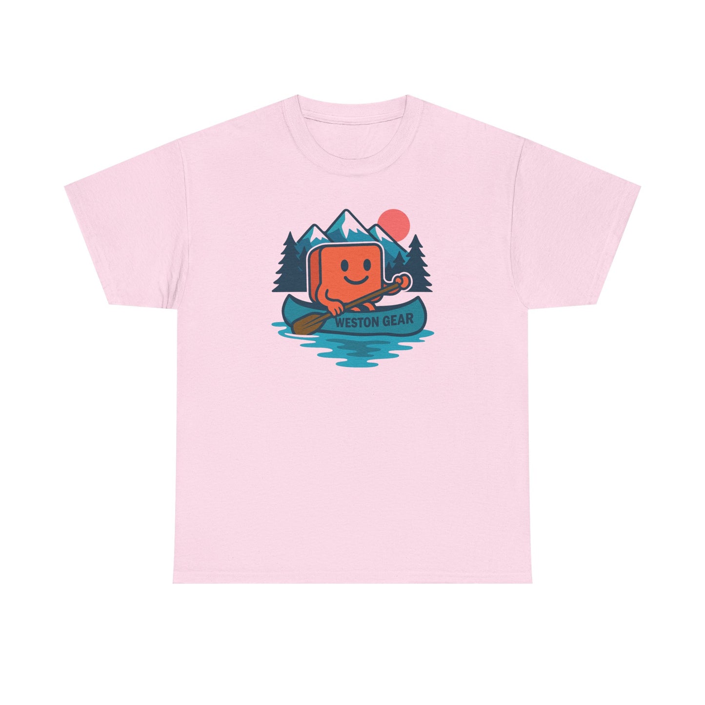 Weston Gear Canoe T-Shirt – Retro Outdoor Adventure Tee | Unisex Hiking & Camping Shirt | Nature Lover Gift Apparel