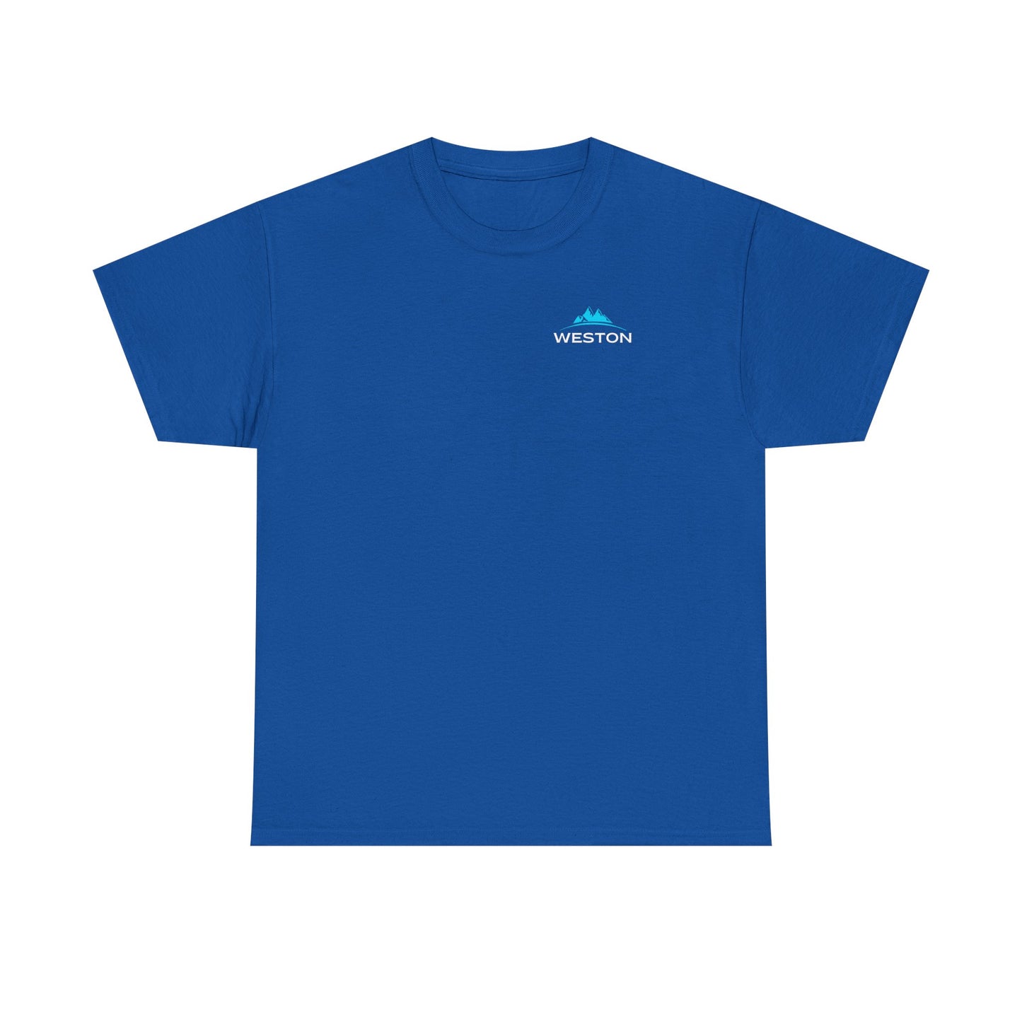 Weston Outdoor Gear Small Modern Logo Tee | Unisex Heavy Cotton T-Shirt | Durable Hiking Shirt | Adventure-Ready Outdoor Tee | Nature Gift