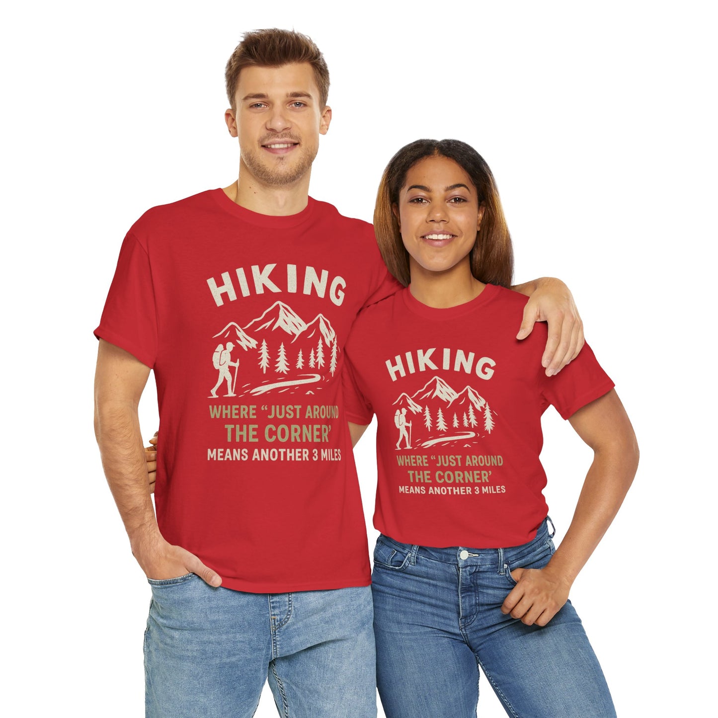 Unisex Heavy Cotton Adventure Tee – Outdoor Hiking Shirt, Sustainable Eco-Friendly T-Shirt for Nature Lovers & Everyday Wear