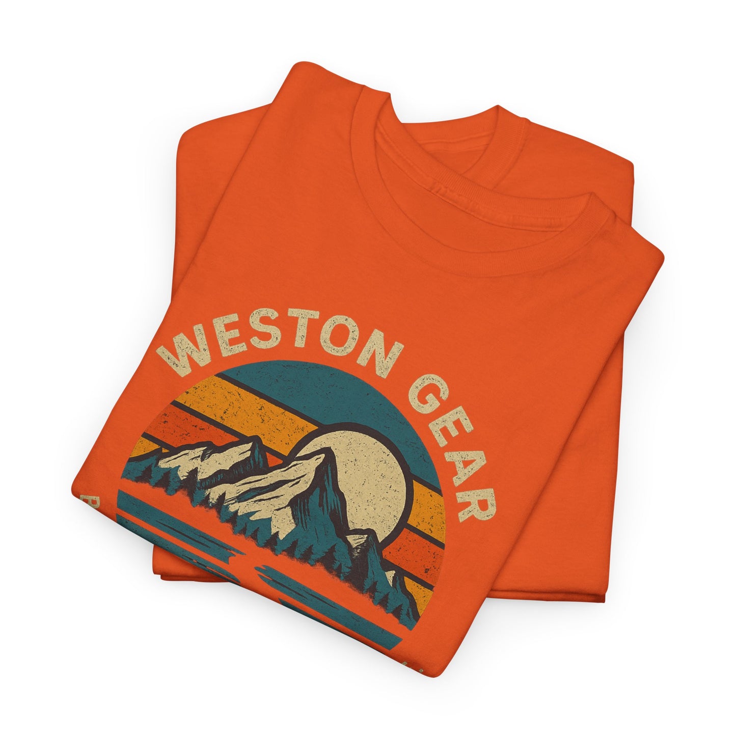 Mountain Sunset Graphic T-Shirt – Vintage Style Outdoor Tee, Hiking & Camping Apparel