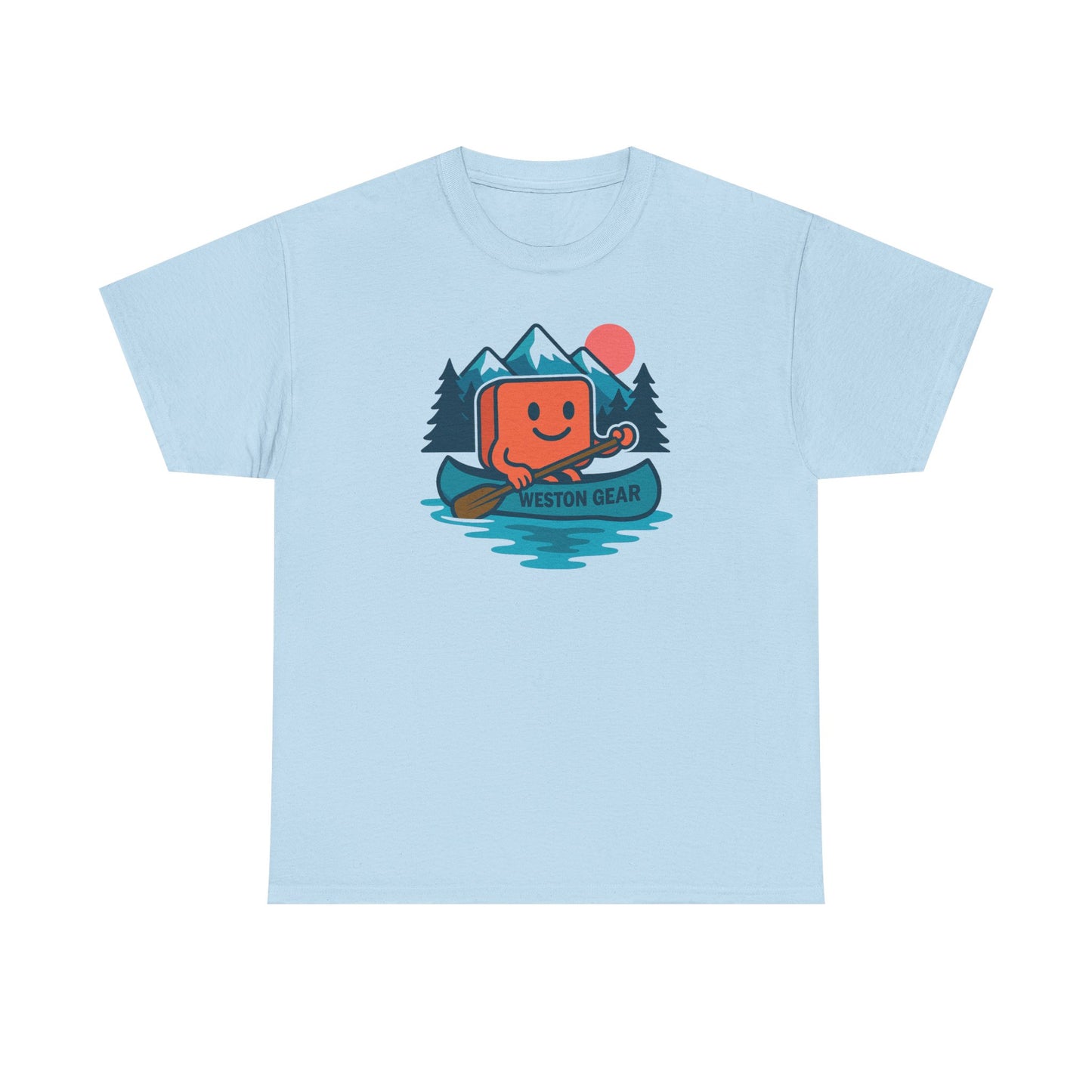 Weston Gear Canoe T-Shirt – Retro Outdoor Adventure Tee | Unisex Hiking & Camping Shirt | Nature Lover Gift Apparel