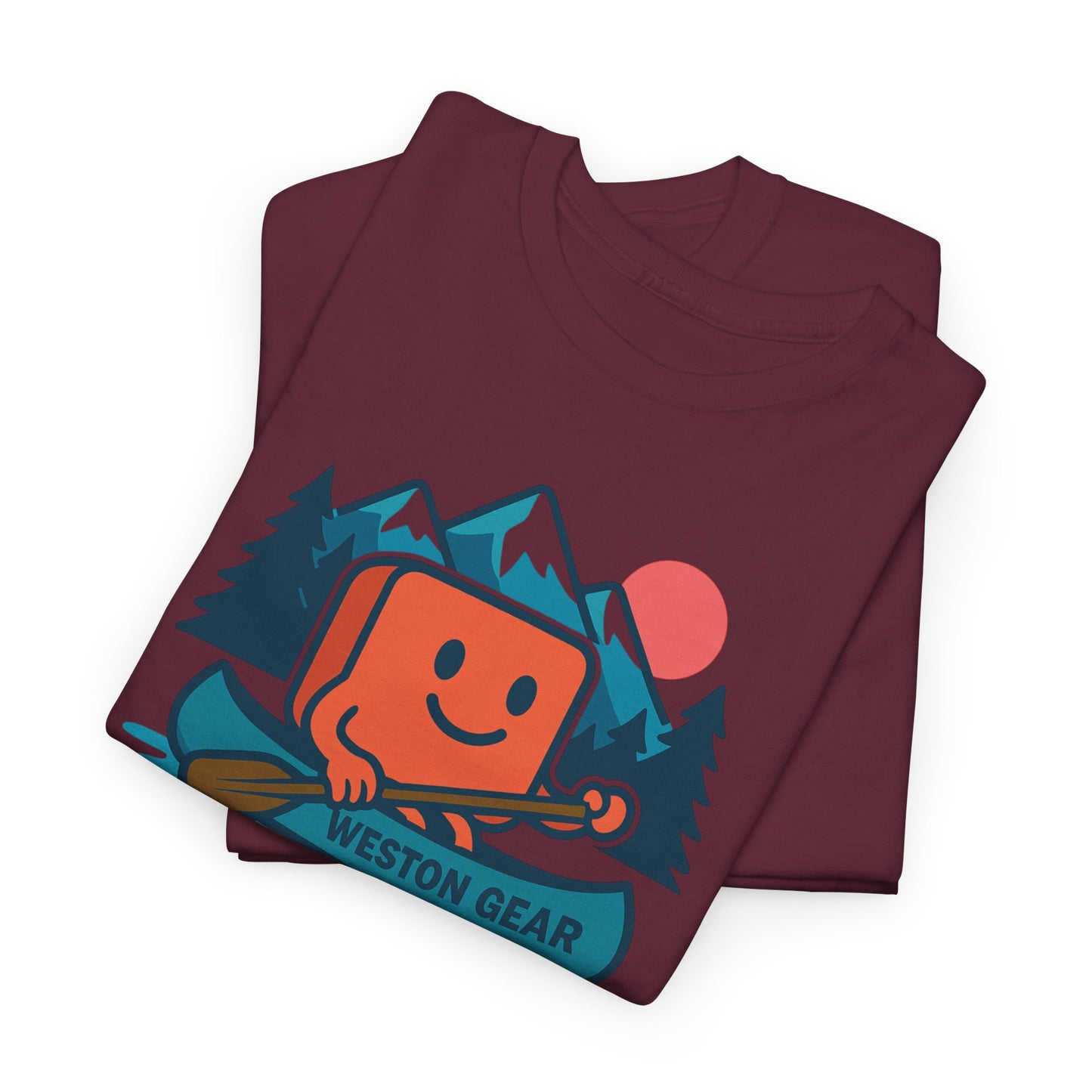 Weston Gear Canoe T-Shirt – Retro Outdoor Adventure Tee | Unisex Hiking & Camping Shirt | Nature Lover Gift Apparel