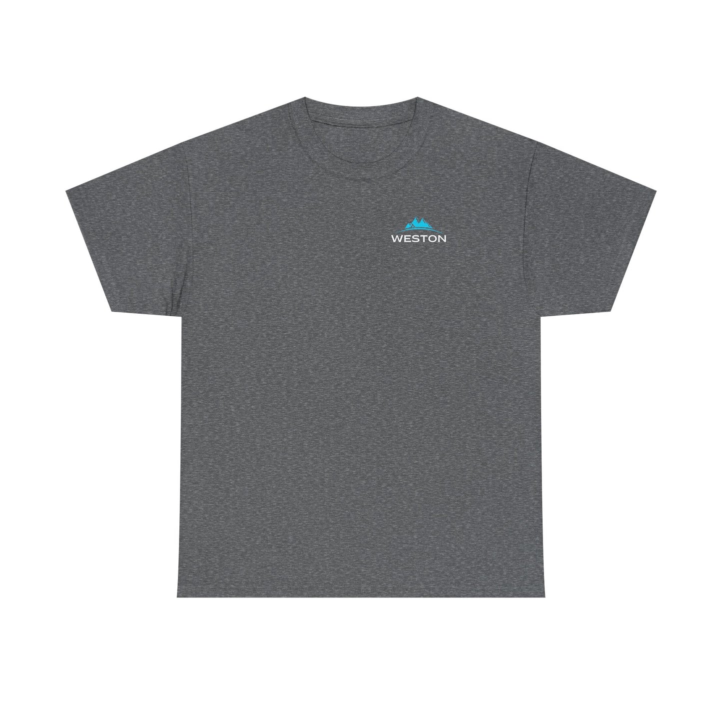 Weston Outdoor Gear Small Modern Logo Tee | Unisex Heavy Cotton T-Shirt | Durable Hiking Shirt | Adventure-Ready Outdoor Tee | Nature Gift