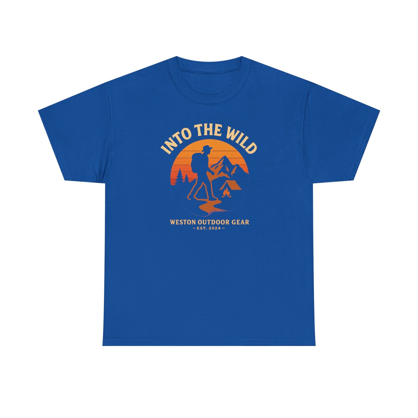 Into The Wild Adventure T-Shirt – Unisex Hiking & Camping Graphic Tee | Outdoor Nature Lover Gift | 100% Cotton Shirt