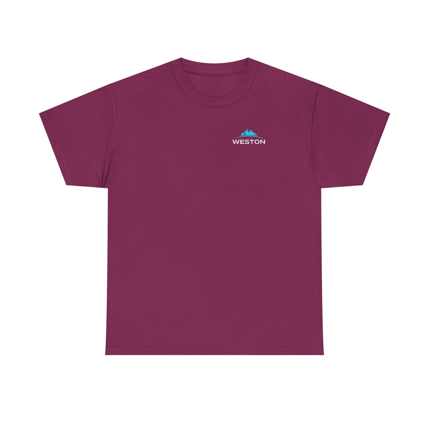 Weston Outdoor Gear Small Modern Logo Tee | Unisex Heavy Cotton T-Shirt | Durable Hiking Shirt | Adventure-Ready Outdoor Tee | Nature Gift