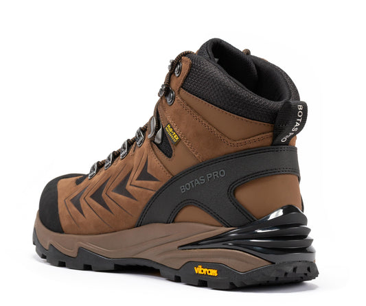 Botas Pro Brown 6 Inch Waterproof Hiking Boots with VIBRAM® Traction Lug Outsole BP22121
