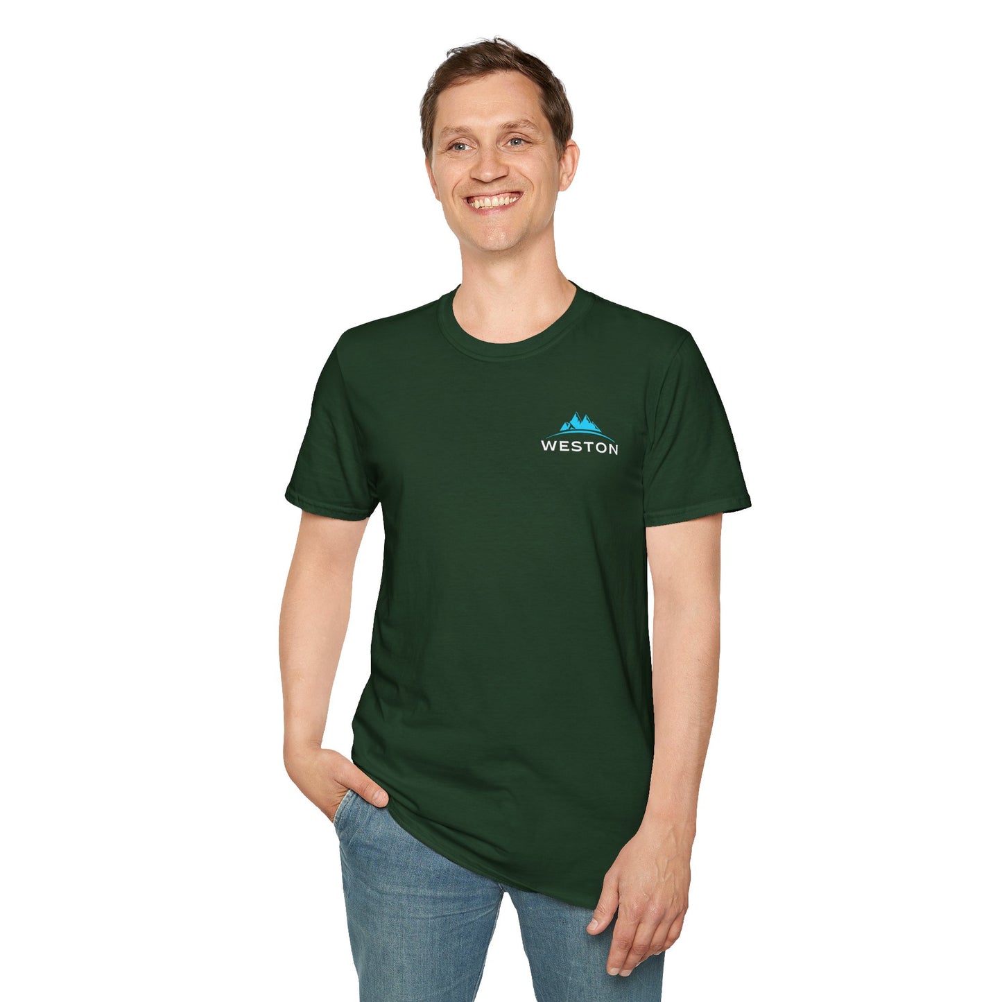 Weston Gear Logo T-Shirt | Softstyle Unisex Tee for Hikers, Campers & Outdoor Adventurers – Comfortable Everyday Wear