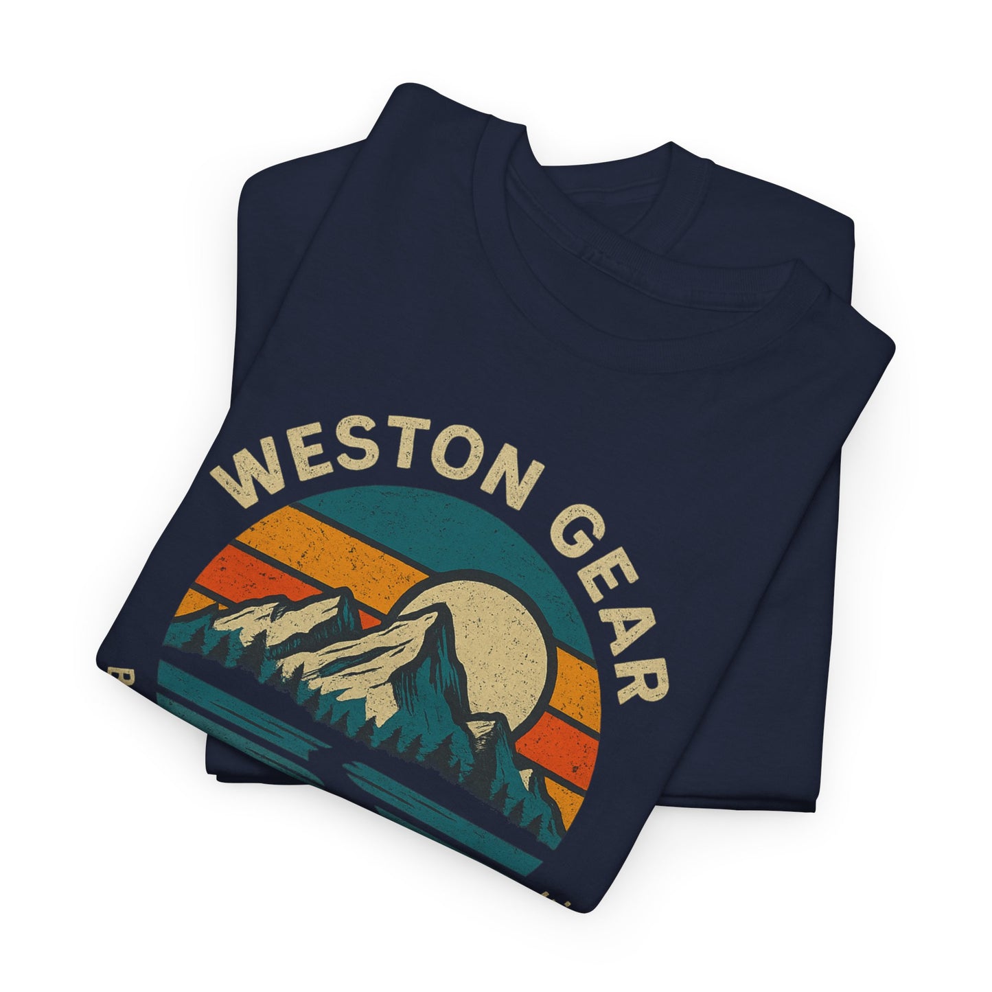Mountain Sunset Graphic T-Shirt – Vintage Style Outdoor Tee, Hiking & Camping Apparel