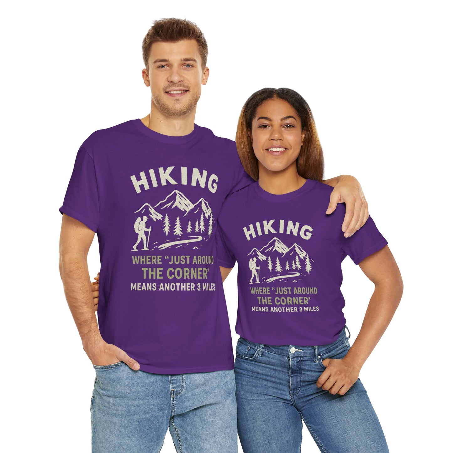 Unisex Heavy Cotton Adventure Tee – Outdoor Hiking Shirt, Sustainable Eco-Friendly T-Shirt for Nature Lovers & Everyday Wear