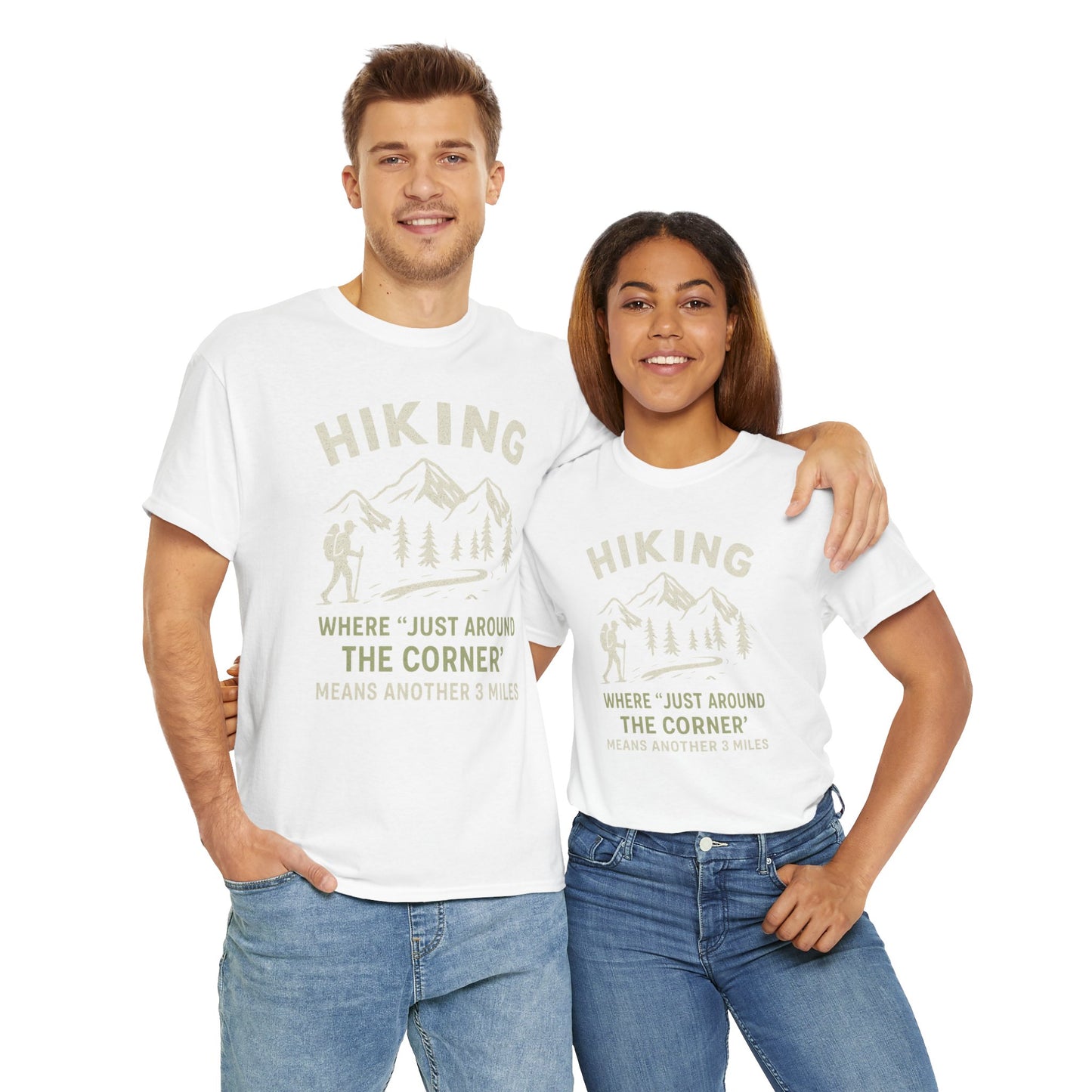 Unisex Heavy Cotton Adventure Tee – Outdoor Hiking Shirt, Sustainable Eco-Friendly T-Shirt for Nature Lovers & Everyday Wear