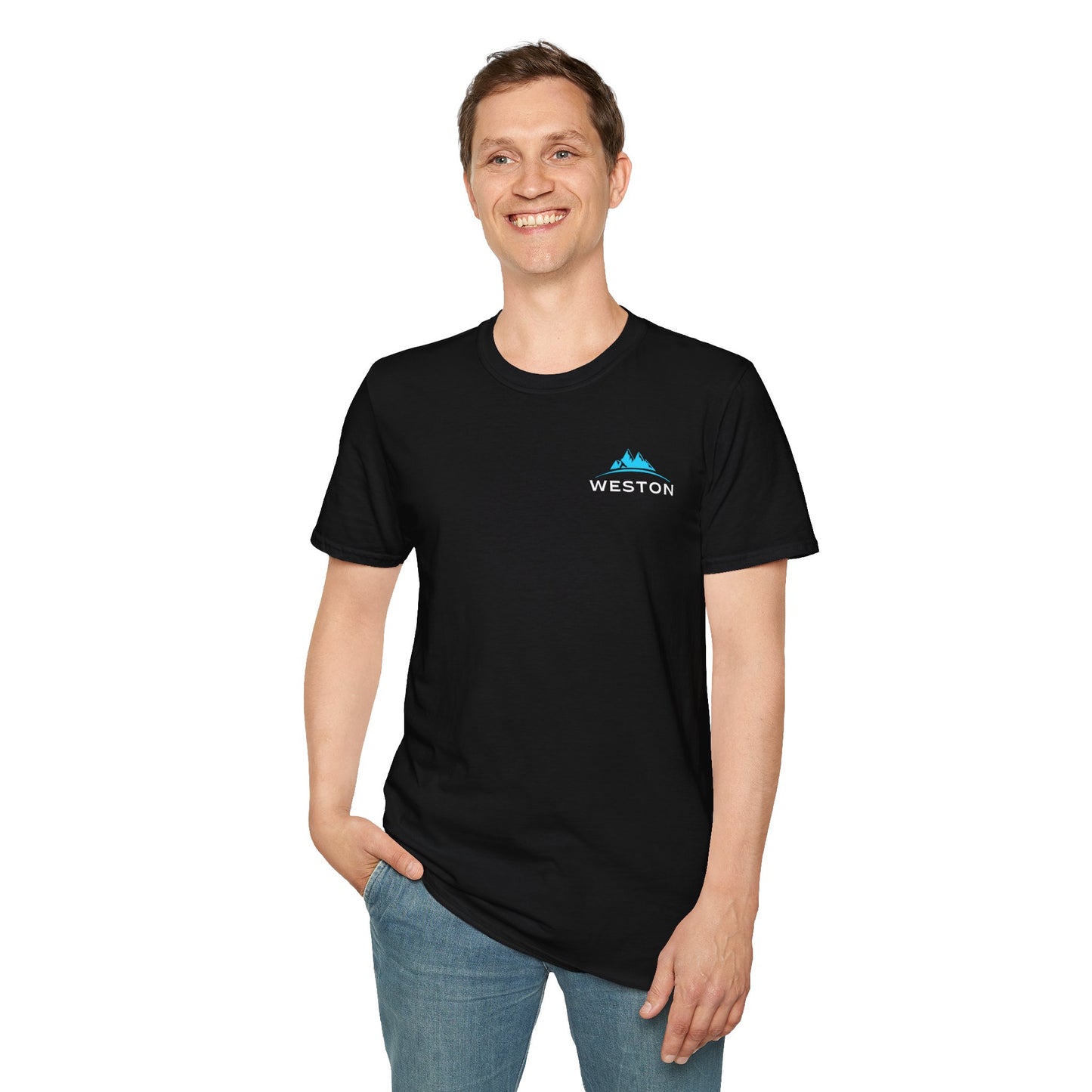 Weston Gear Logo T-Shirt | Softstyle Unisex Tee for Hikers, Campers & Outdoor Adventurers – Comfortable Everyday Wear