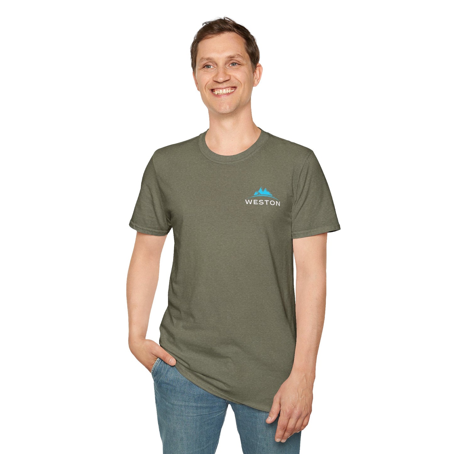 Weston Gear Logo T-Shirt | Softstyle Unisex Tee for Hikers, Campers & Outdoor Adventurers – Comfortable Everyday Wear