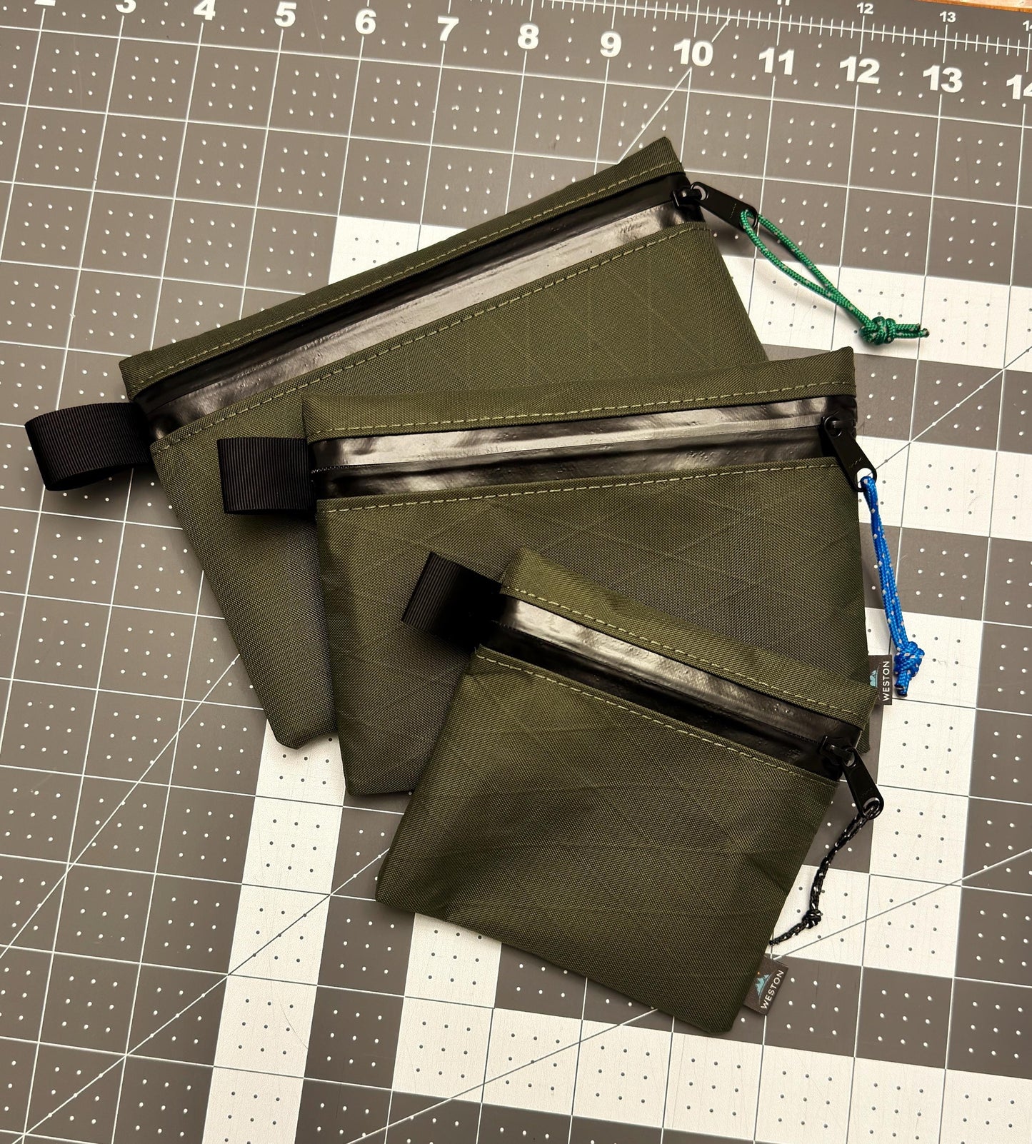 XPac Zipper Pouch, 3x3x1, Xpac Wallet, Waterproof, Ultralight Gear, Travel Bag, Ultralight Wallet, Passport Holder, Backpack Organizer, EDC