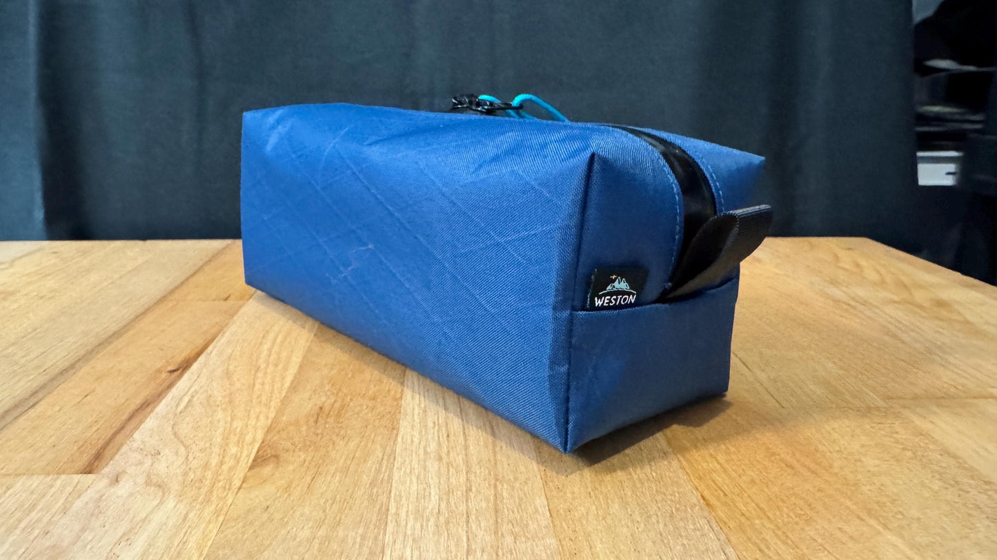X-Pac Zipper Pouch – Ultralight Waterproof 8x3x3 Storage Bag for EDC, Travel, Toiletries, Packing, Camping, and Makeup Organization
