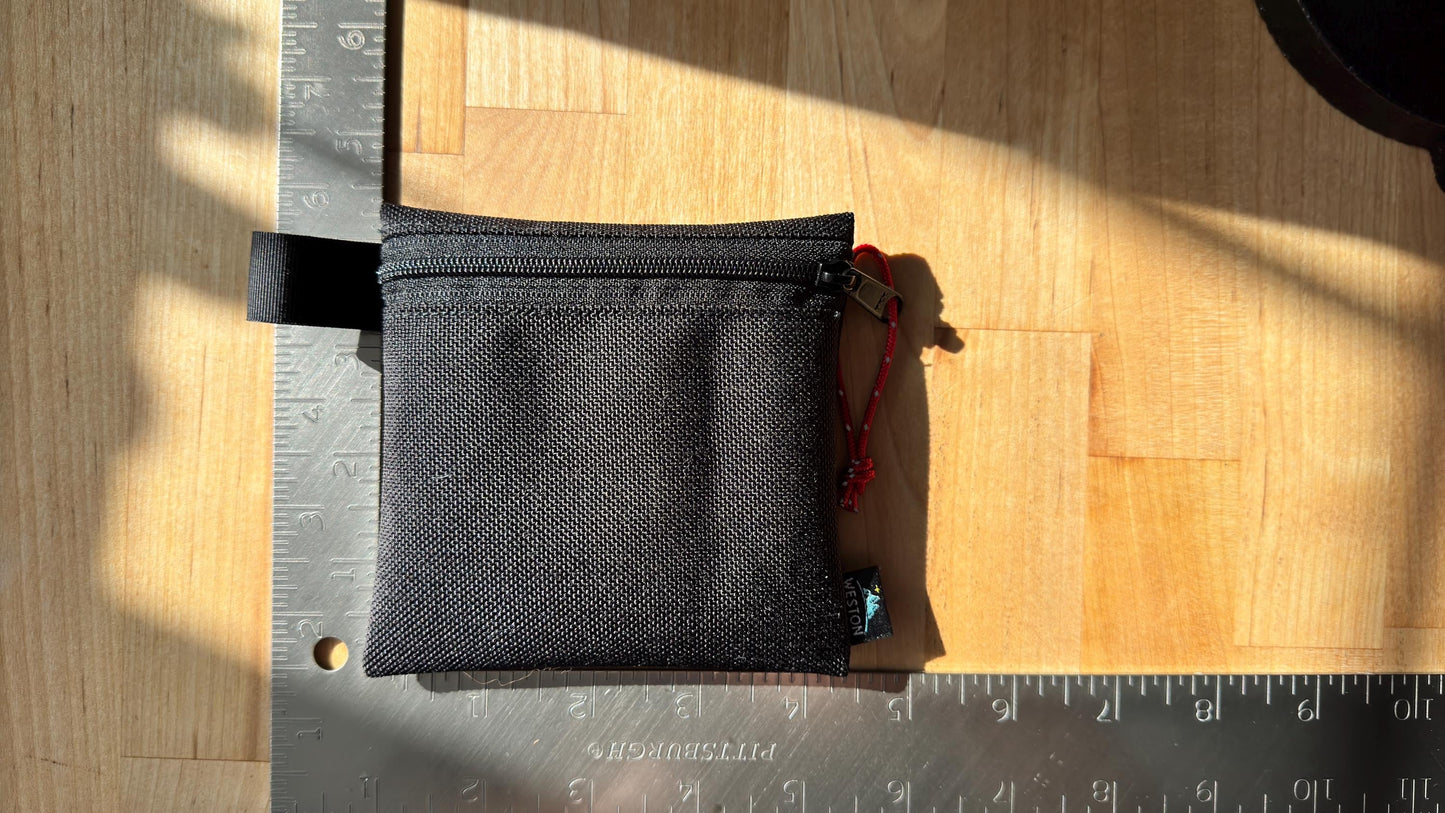 Cordura Zipper Pouches, 4x4x1 Weatherproof Wallets & Tactical Zipper Pouches Built for Bushcraft, and Survival. Rugged 1000D EDC Gear Pouch