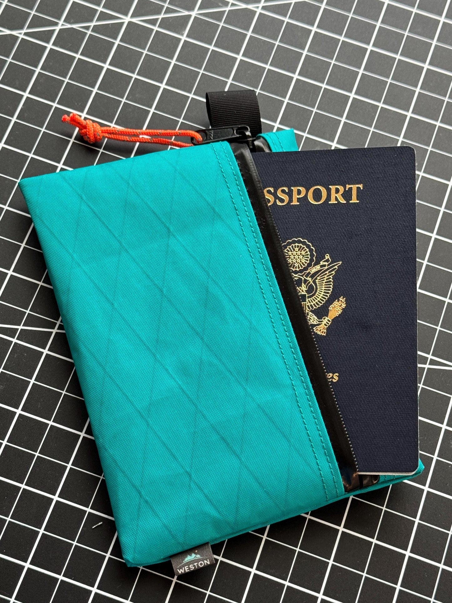 XPac Zipper Pouch, Weatherproof Ultralight Wallet, X-pac Travel Organizer, Ultralight Wallet, Passport Holder, Backpacking UL Gear Pouch