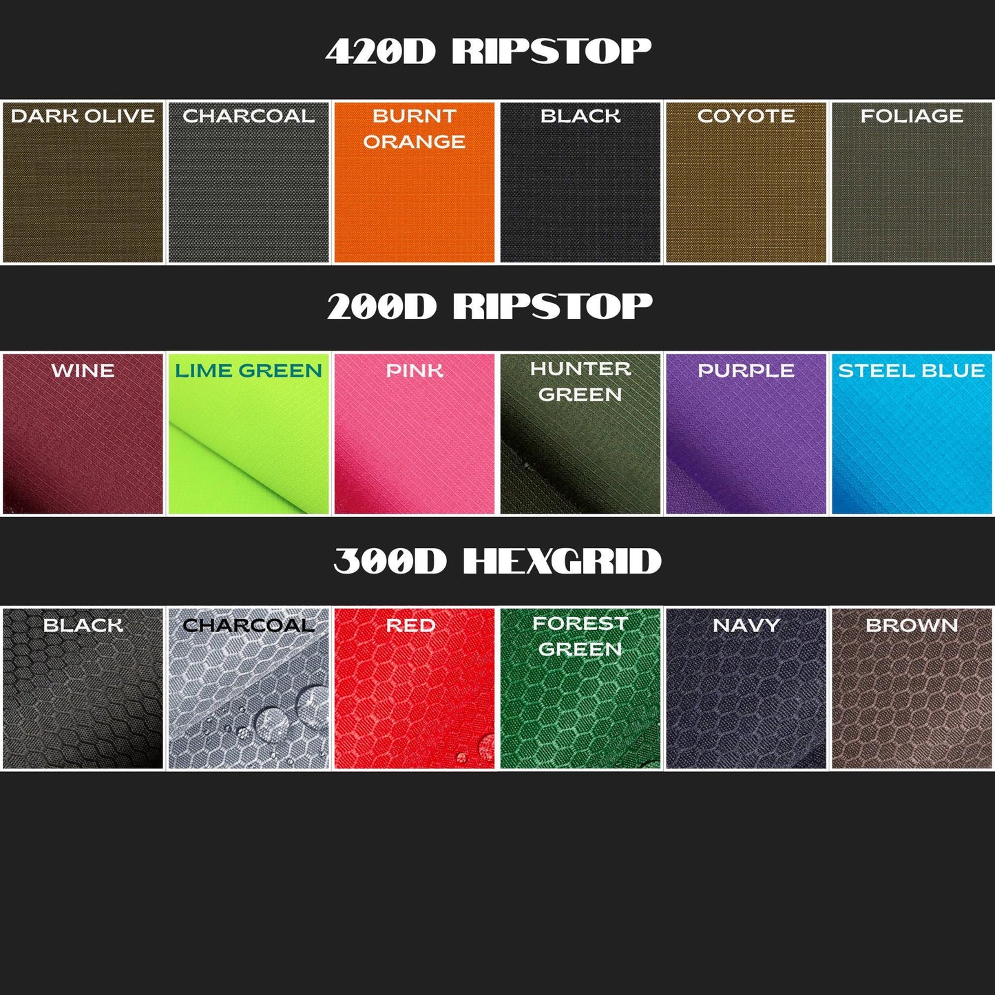 Ripstop Box Pouches and Ditty Bags, Travel Dopp Kits or Cosmetics Bags, Great For First Aid Kit, Ultralight Backpack Organizers or EDC Gear