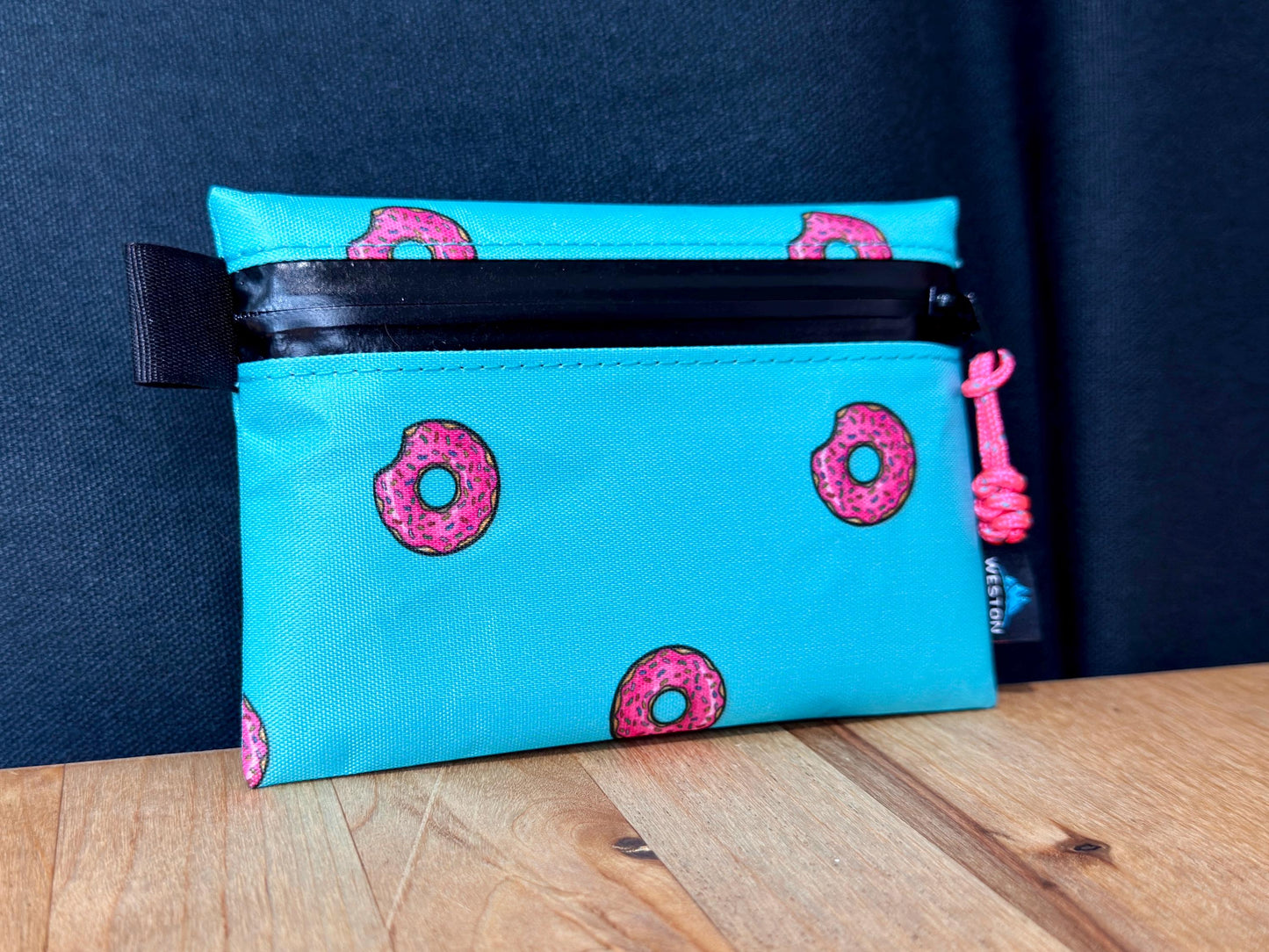 XPac Zipper Pouch, Cute Donut Design, Weatherproof Ultralight Wallet, X-pac Travel Organizer, Ultralight Wallet, Passport Holder