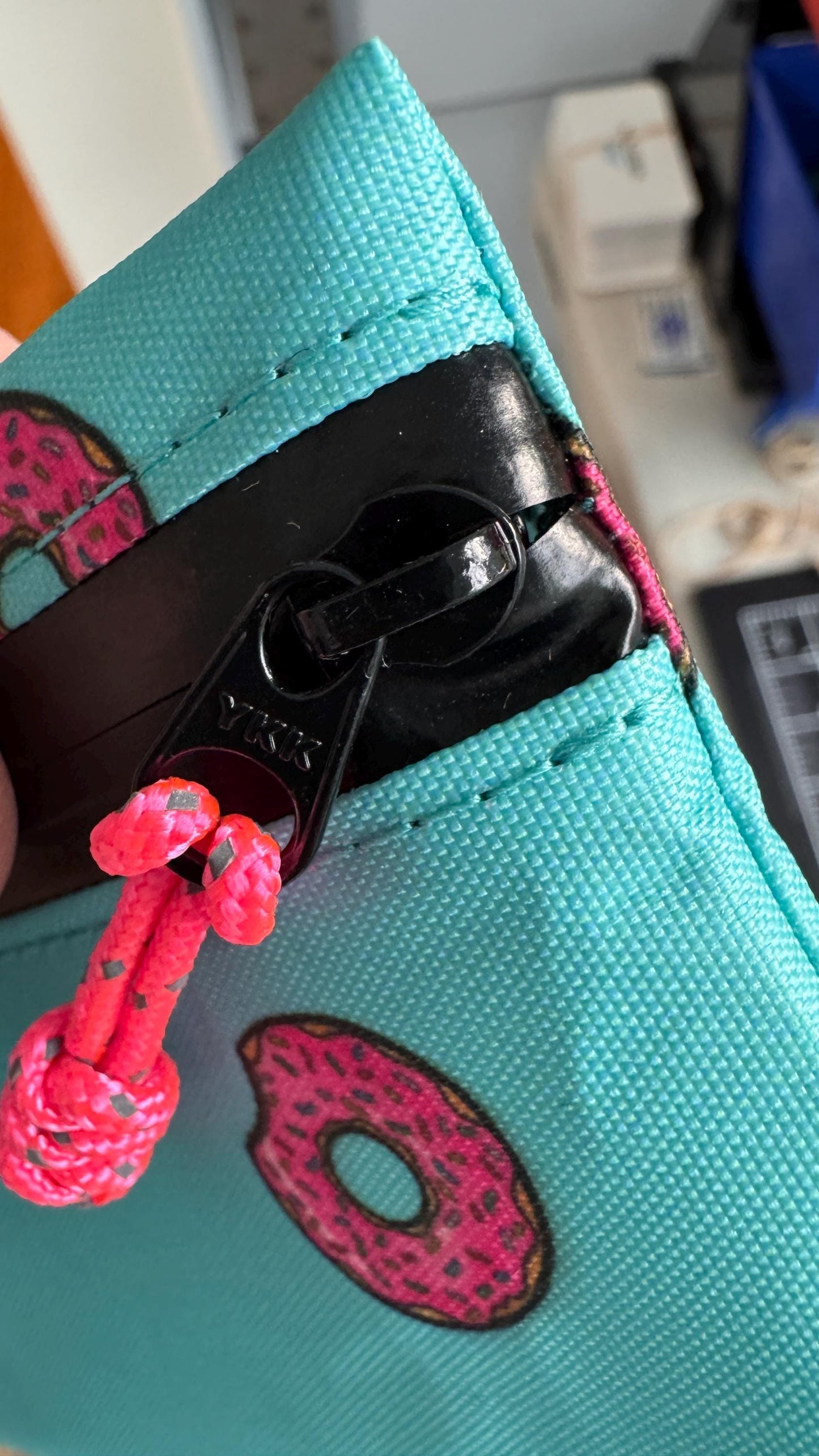 XPac Zipper Pouch, Cute Donut Design, Weatherproof Ultralight Wallet, X-pac Travel Organizer, Ultralight Wallet, Passport Holder