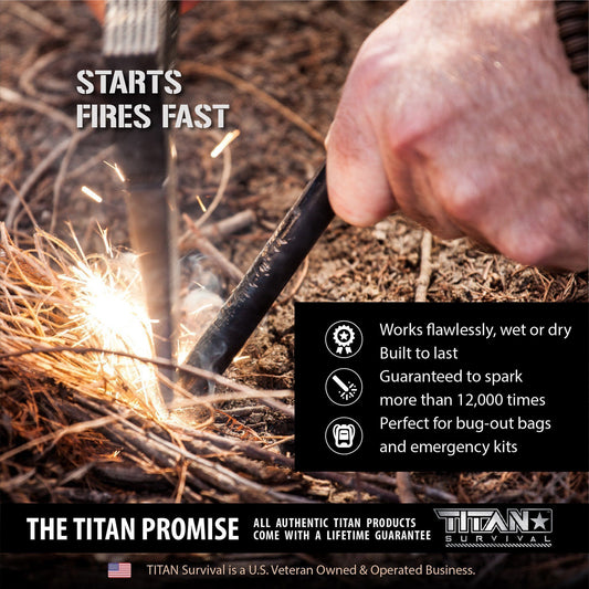 Premium Large Ferro Rods, 3-Pack