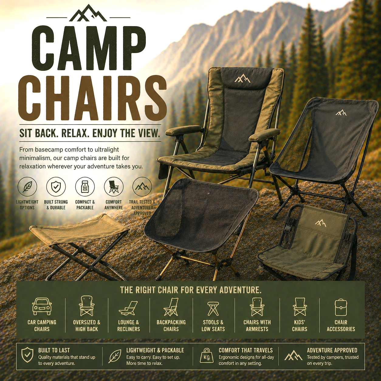 Camp Chairs & Seating