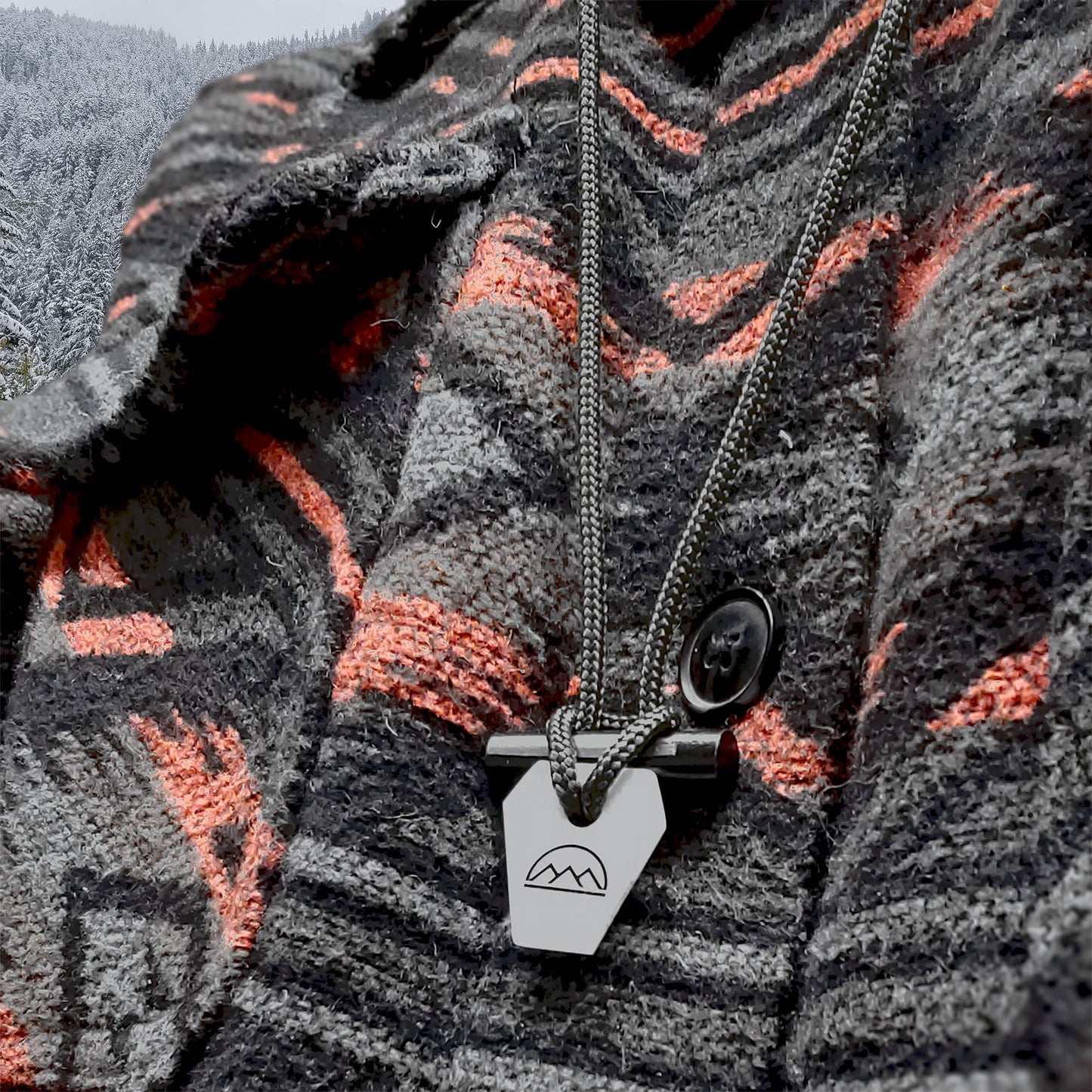 Emergency Fire Starter Necklace - Ultra Lightweight Mini Ferro Rod with Ceramic Striker & Neck Lanyard