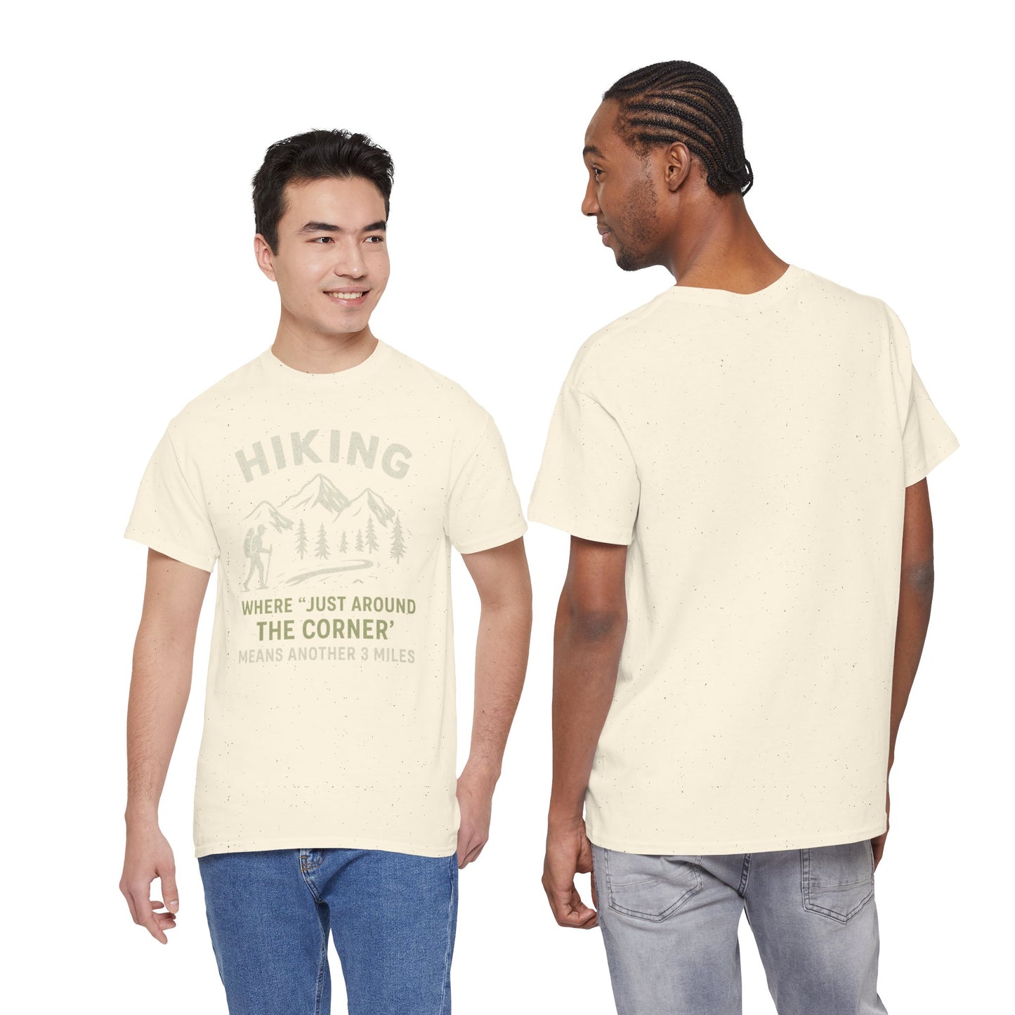 Unisex Heavy Cotton Adventure Tee – Outdoor Hiking Shirt, Sustainable Eco-Friendly T-Shirt for Nature Lovers & Everyday Wear