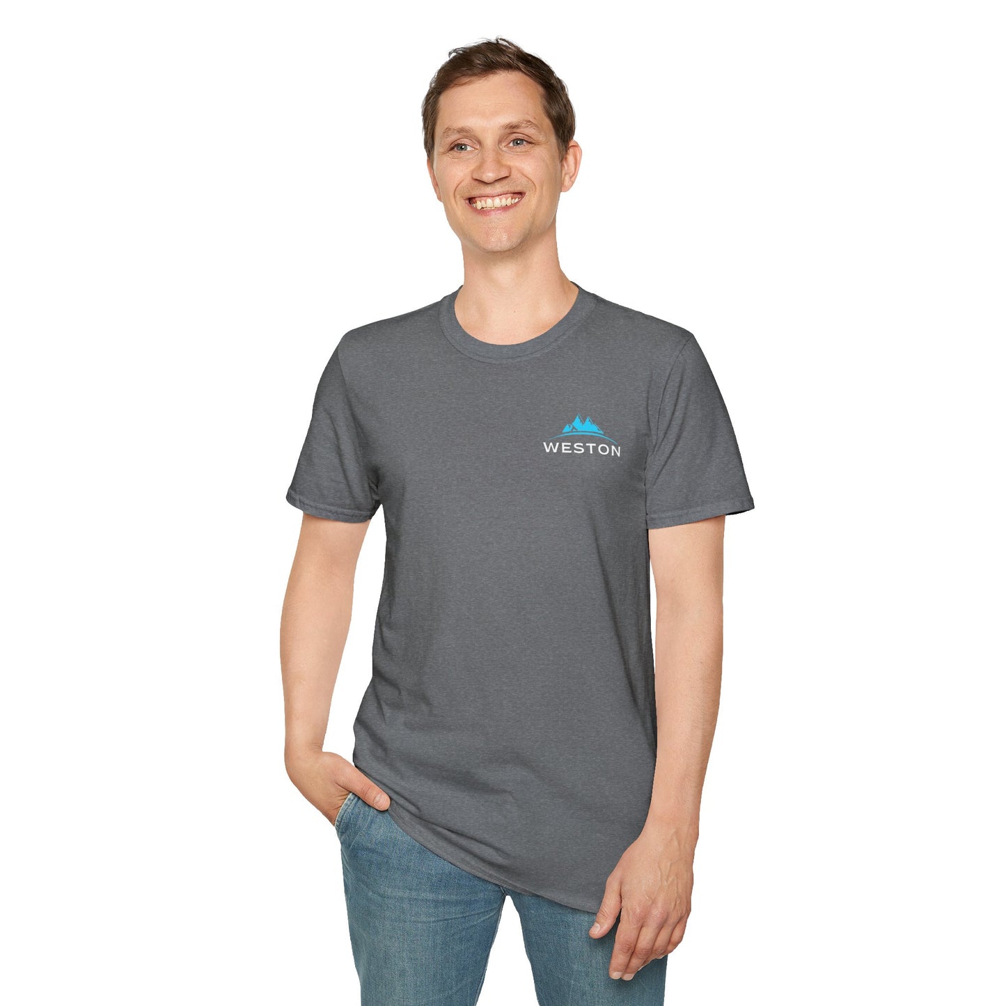 Weston Gear Logo T-Shirt | Softstyle Unisex Tee for Hikers, Campers & Outdoor Adventurers – Comfortable Everyday Wear