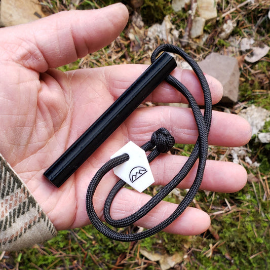 HexaLite™ "Mini" - Compact Ferro Rod Fire Starter - 6-Sided Shape & Ceramic Striker