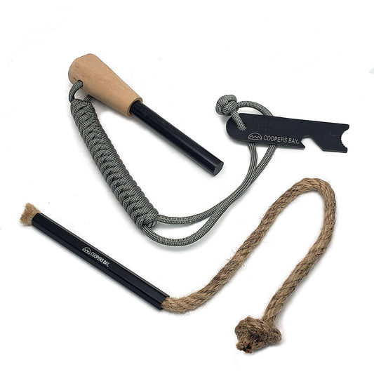 FireStorm-Plus XL 1/2" Ferro Rod & Tinder Fire Starting Kit