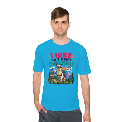 Hiking Tee — "I Hike So I Don't Choke People" Funny Outdoors Shirt