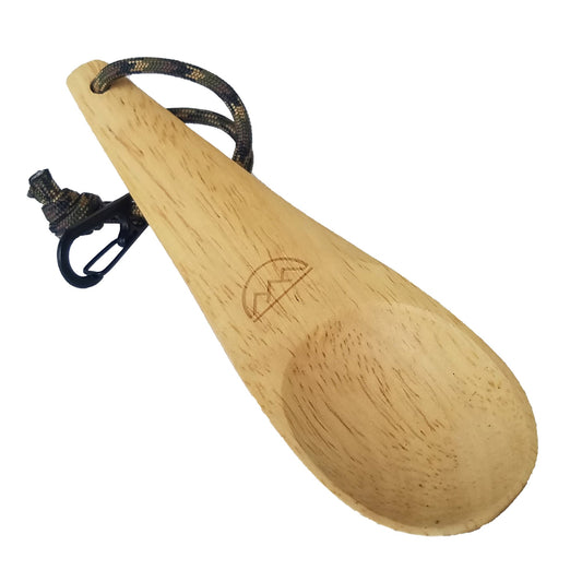 Spónn Carved Nordic Spoon - Solid Wood Camp Spoon