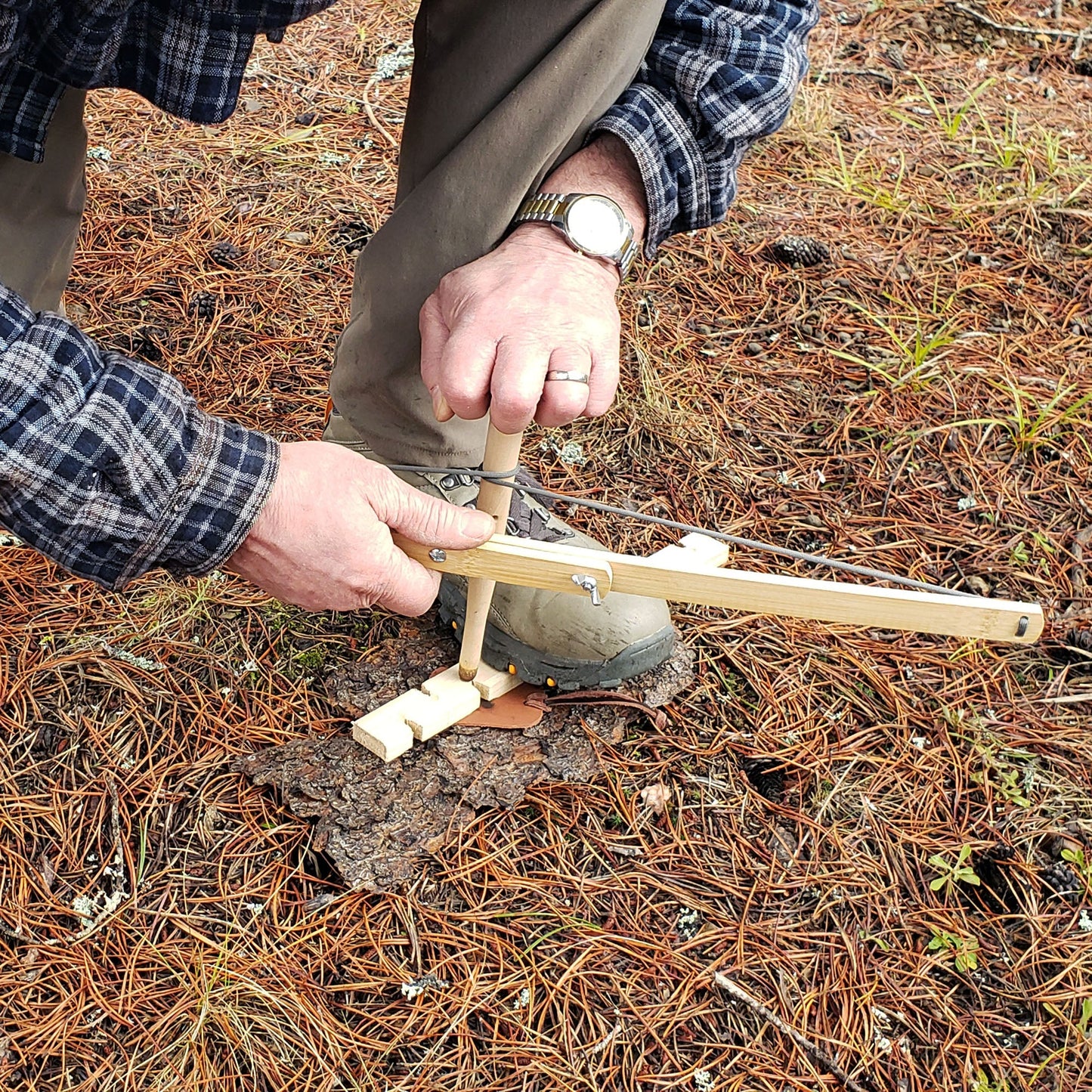 Bow Drill Primitive Friction Fire Kit - Traditional Style - Beginners Package