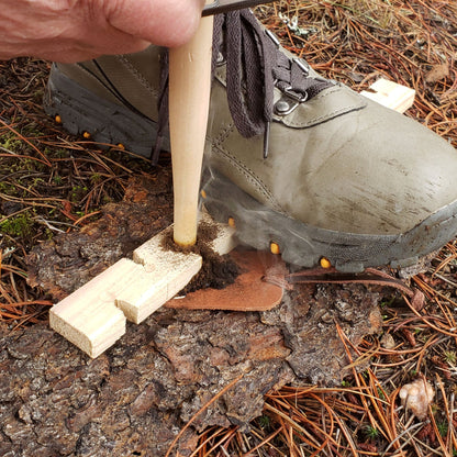 Bow Drill Primitive Friction Fire Kit - Traditional Style - Beginners Package