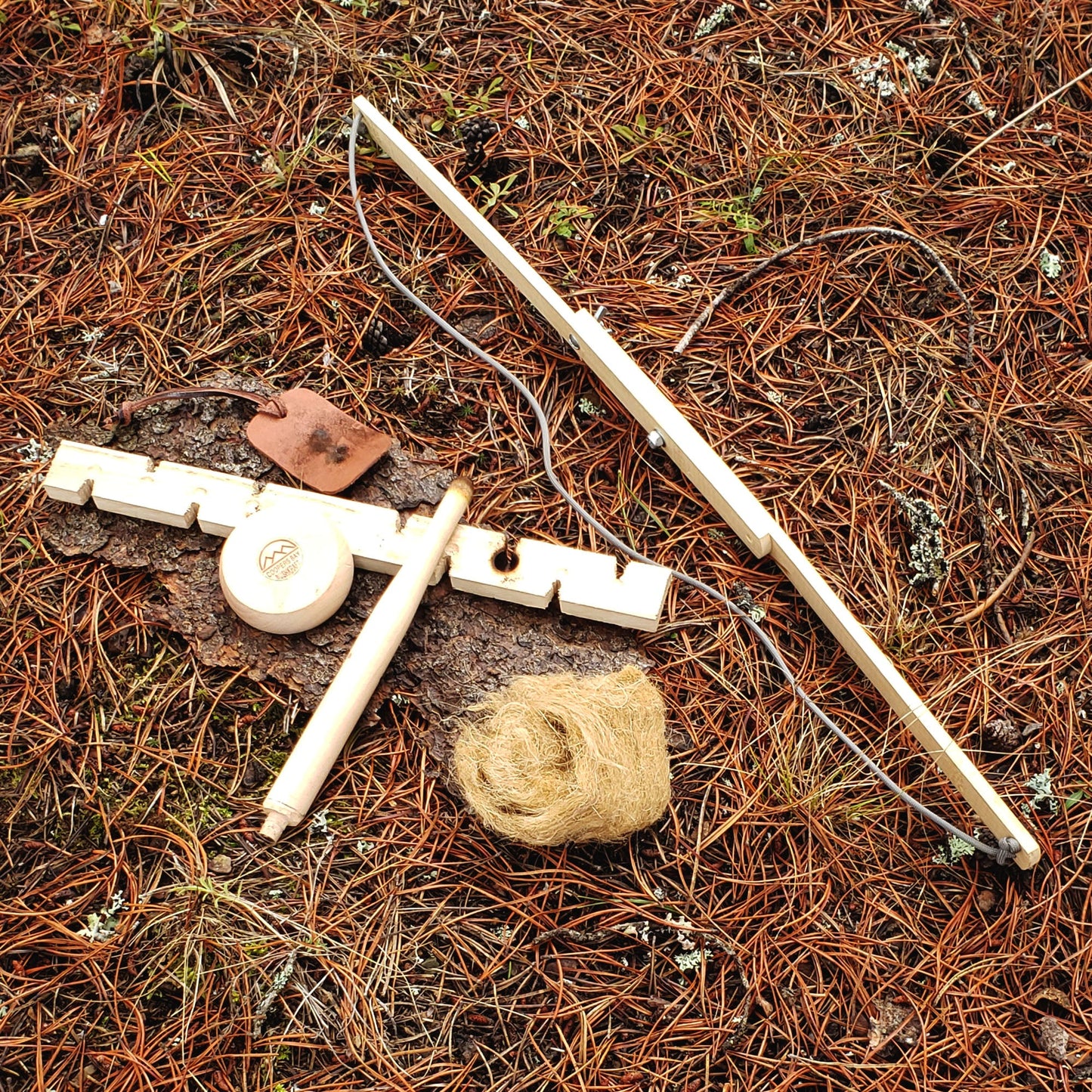 Bow Drill Primitive Friction Fire Kit - Traditional Style - Beginners Package
