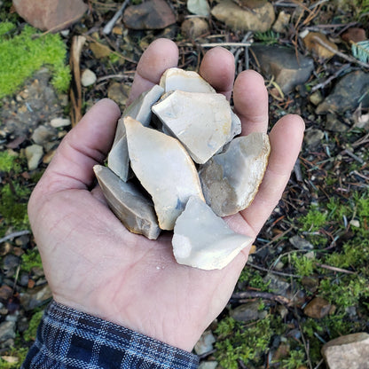 Natural Flint / Chert Stones for Primitive Fire Making - 1/2 lb (5-8 pcs)