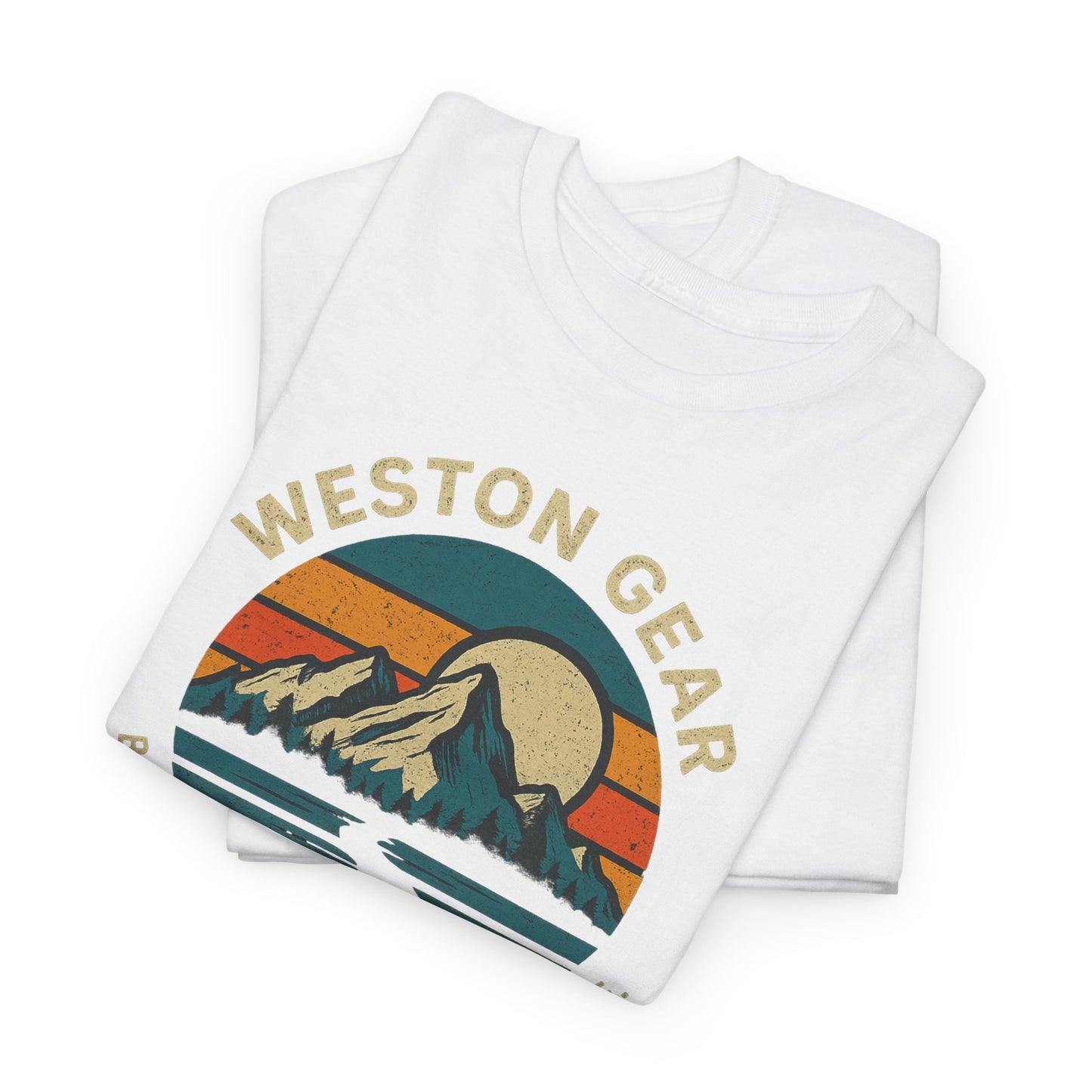 Mountain Sunset Graphic T-Shirt – Vintage Style Outdoor Tee, Hiking & Camping Apparel