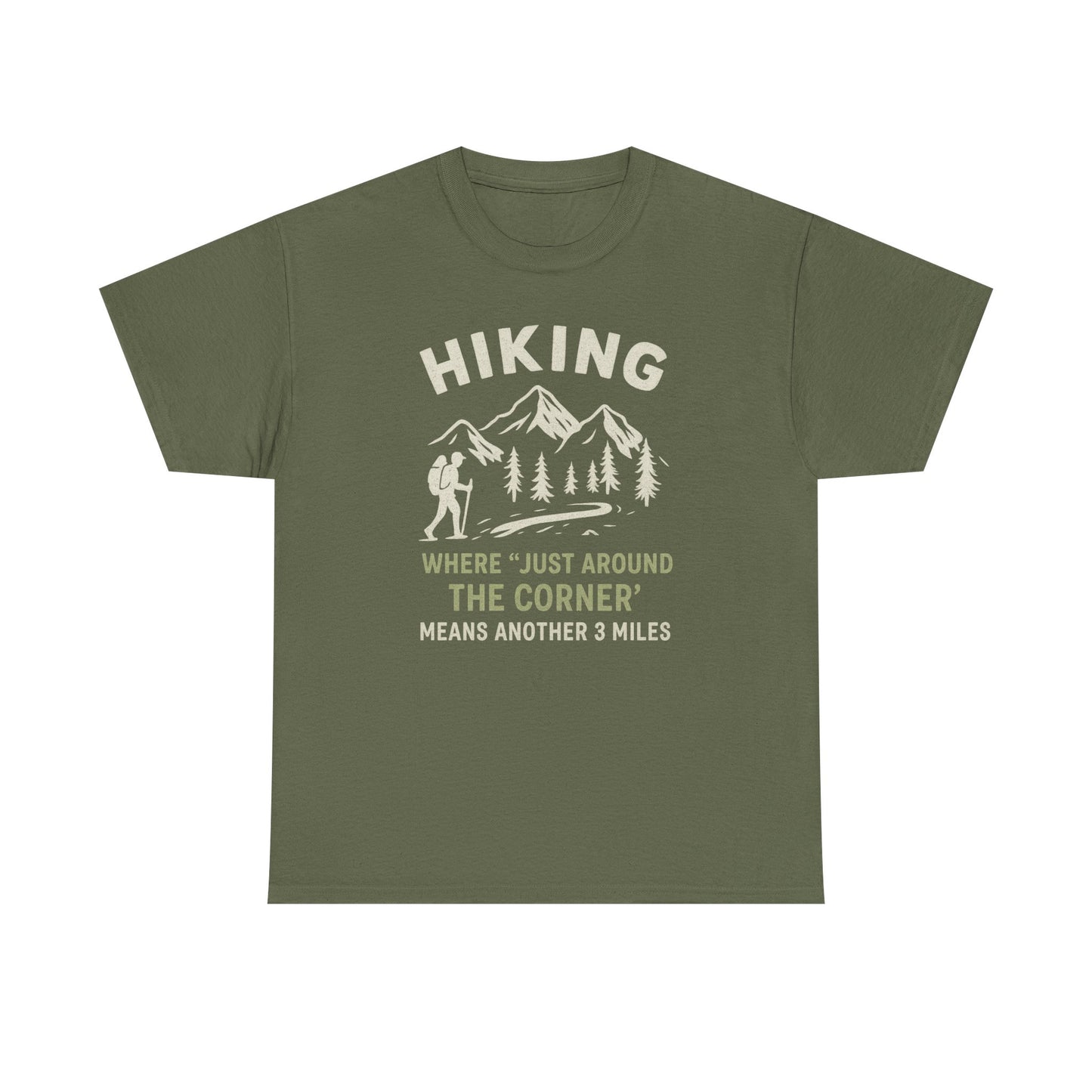 Unisex Heavy Cotton Adventure Tee – Outdoor Hiking Shirt, Sustainable Eco-Friendly T-Shirt for Nature Lovers & Everyday Wear