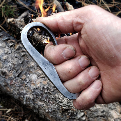 Traditional Flint & Steel Striker - Hand Forged High Carbon Steel - Standard/Full Size