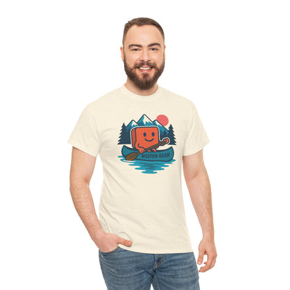 Weston Gear Canoe T-Shirt – Retro Outdoor Adventure Tee | Unisex Hiking & Camping Shirt | Nature Lover Gift Apparel