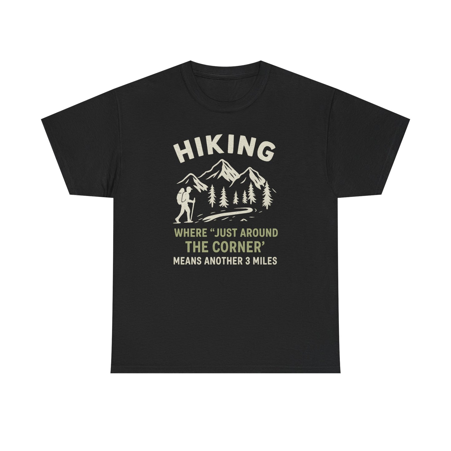 Unisex Heavy Cotton Adventure Tee – Outdoor Hiking Shirt, Sustainable Eco-Friendly T-Shirt for Nature Lovers & Everyday Wear