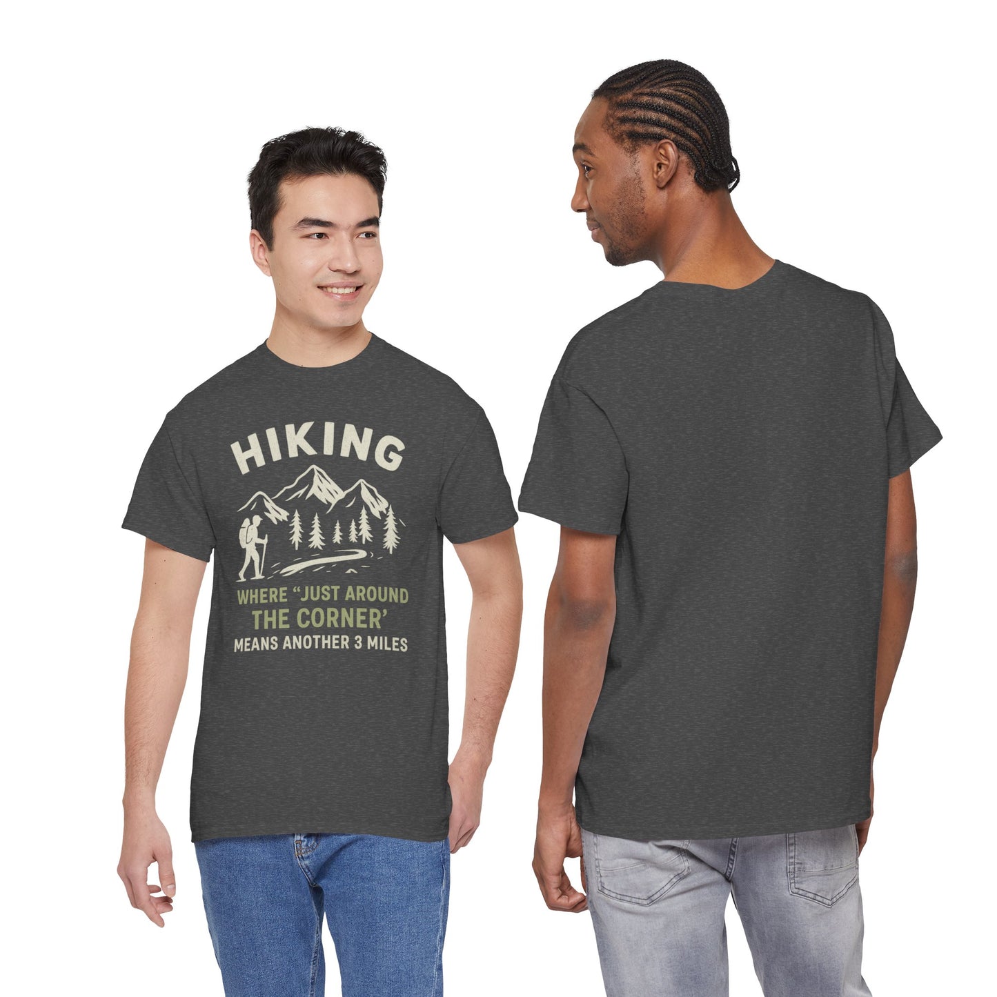 Unisex Heavy Cotton Adventure Tee – Outdoor Hiking Shirt, Sustainable Eco-Friendly T-Shirt for Nature Lovers & Everyday Wear