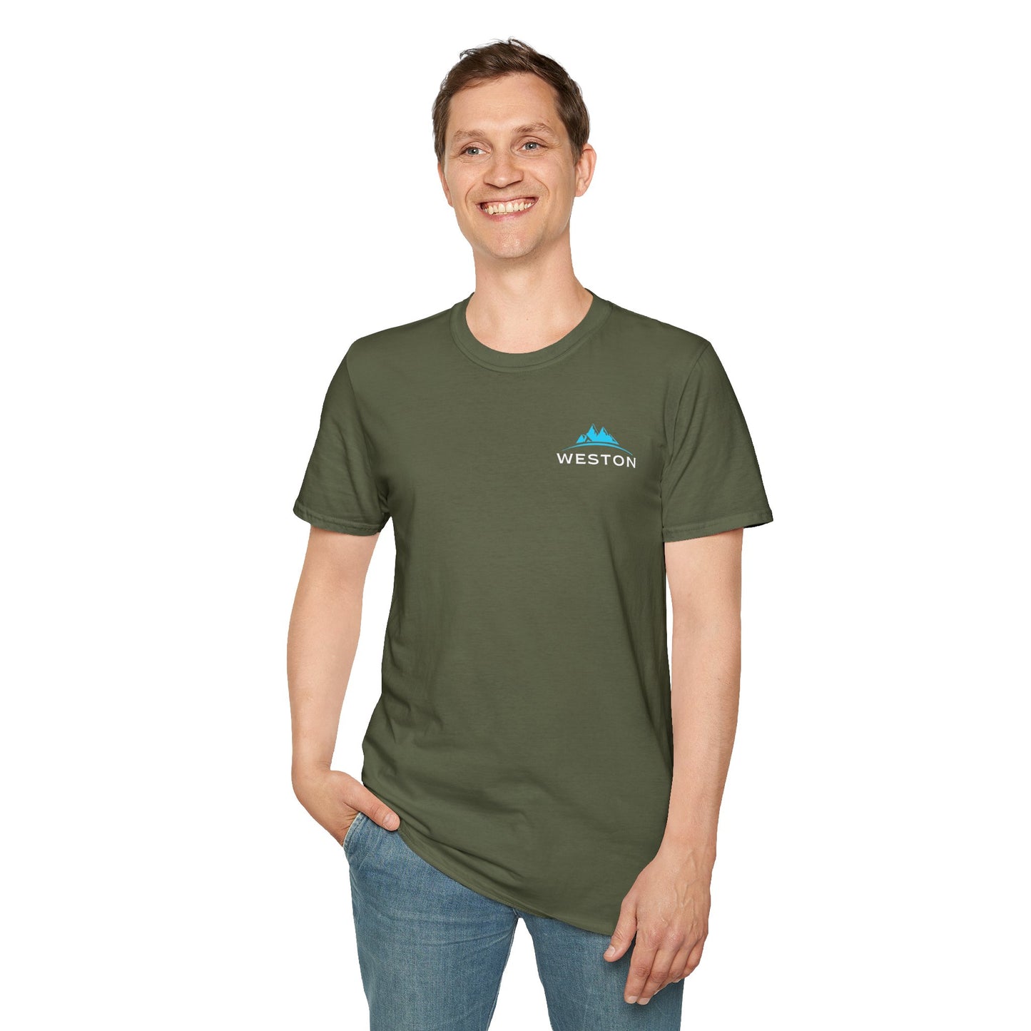 Weston Gear Logo T-Shirt | Softstyle Unisex Tee for Hikers, Campers & Outdoor Adventurers – Comfortable Everyday Wear