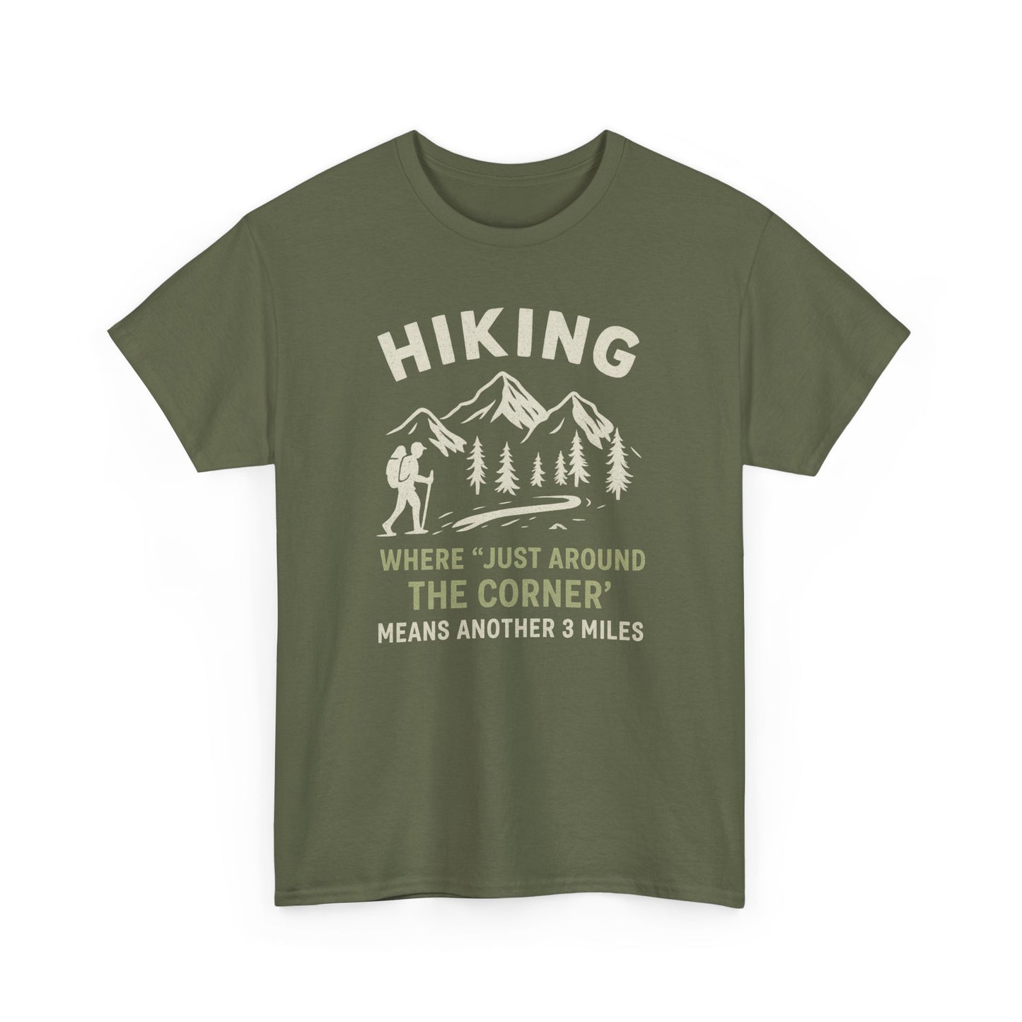 Unisex Heavy Cotton Adventure Tee – Outdoor Hiking Shirt, Sustainable Eco-Friendly T-Shirt for Nature Lovers & Everyday Wear