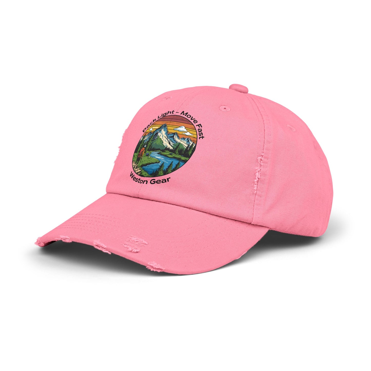 Weston Gear Distressed Adventure Cap – Unisex Outdoor Hat for Nature Lovers, Hikers, and Everyday Explorers